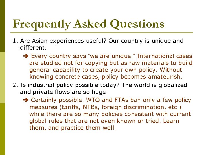 Frequently Asked Questions 1. Are Asian experiences useful? Our country is unique and different.