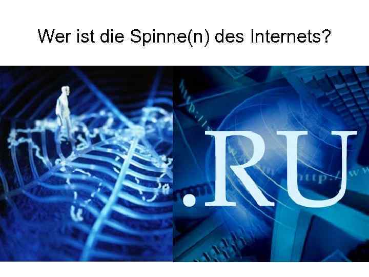 Wer ist die Spinne(n) des Internets? 