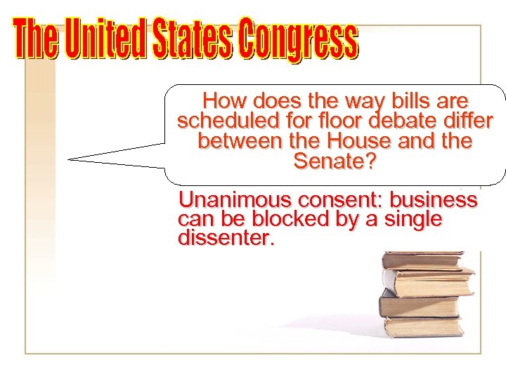 How does the way bills are scheduled for floor debate differ between the House