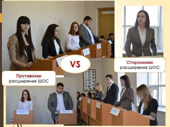 VS Противники расширения ШОС Сторонники расширения ШОС 