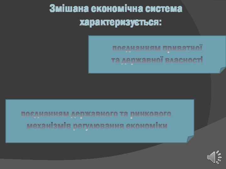 Змішана економічна система характеризується: 