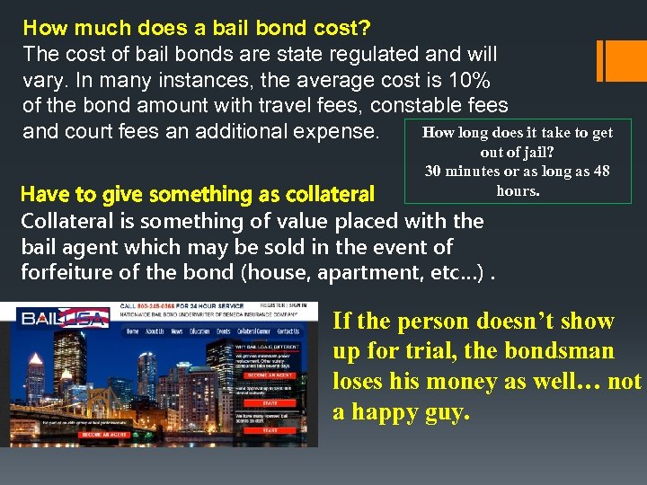 How much does a bail bond cost? The cost of bail bonds are state