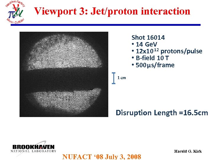 Viewport 3: Jet/proton interaction Shot 16014 • 14 Ge. V • 12 x 10