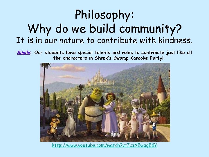 Philosophy: Why do we build community? It is in our nature to contribute with