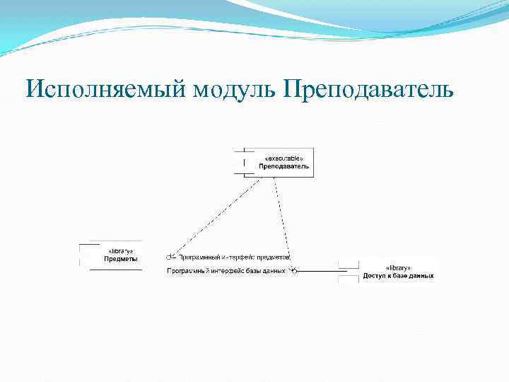 Исполняемый модуль Преподаватель 