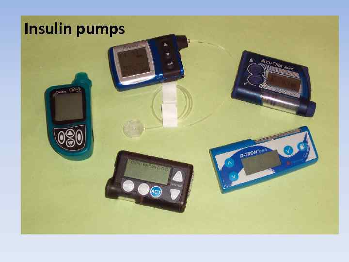 Insulin pumps 
