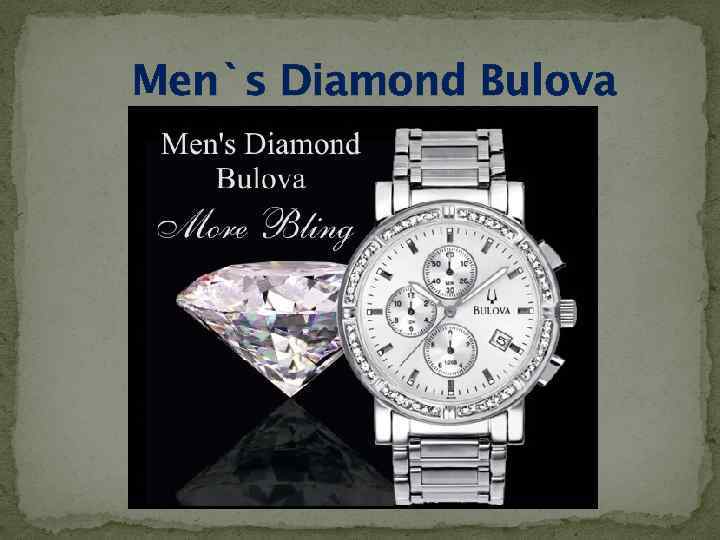 Men`s Diamond Bulova 