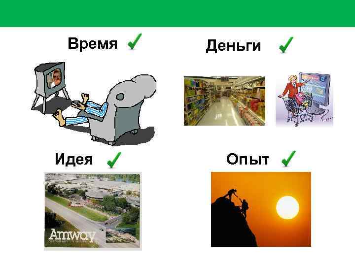 Время Идея Деньги Опыт 