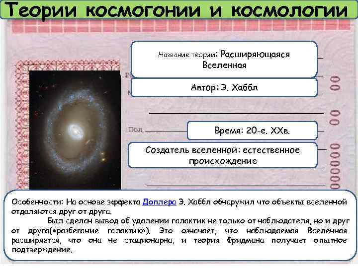 Основы современной космологии презентация 11 класс астрономия