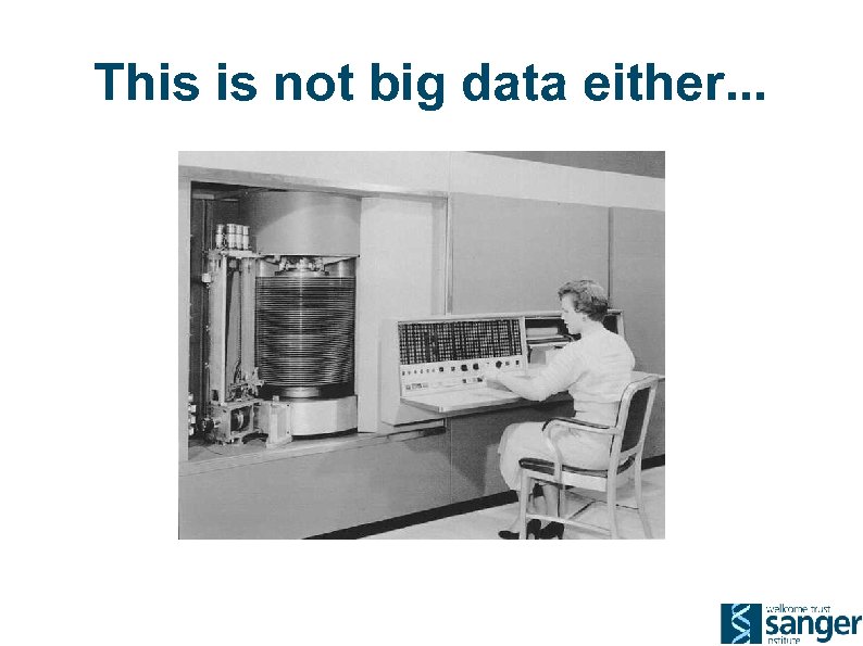 This is not big data either. . . 