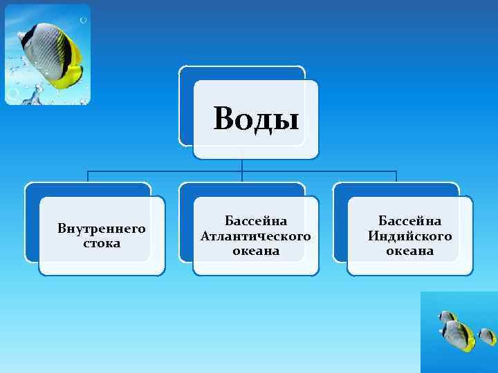 Воды Внутреннего стока Бассейна Атлантического океана Бассейна Индийского океана 