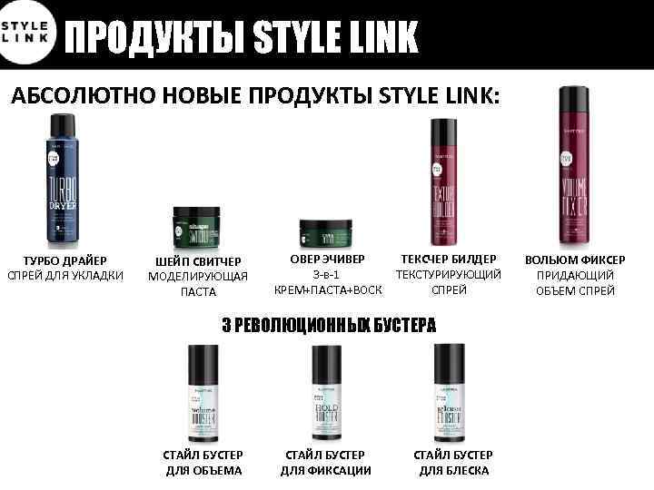 ПРОДУКТЫ STYLE LINK АБСОЛЮТНО НОВЫЕ ПРОДУКТЫ STYLE LINK: ТУРБО ДРАЙЕР СПРЕЙ ДЛЯ УКЛАДКИ ШЕЙП