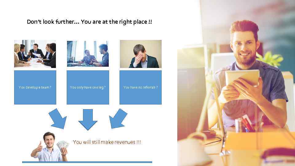 Don’t look further… You are at the right place !! You develop a team