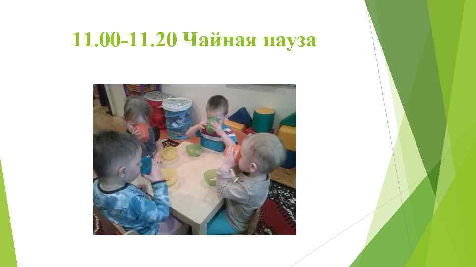 11. 00 -11. 20 Чайная пауза 