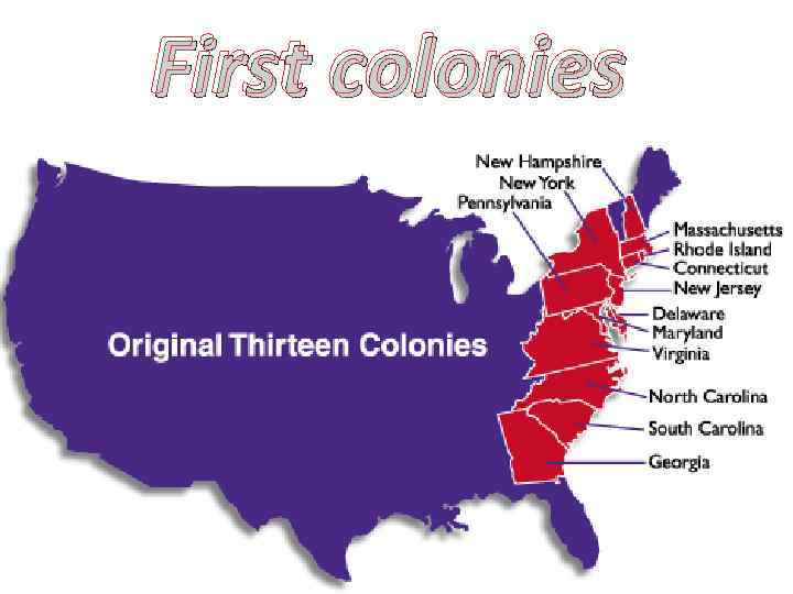 First colonies 