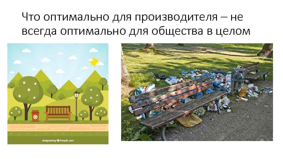 Что оптимально для производителя – не всегда оптимально для общества в целом 