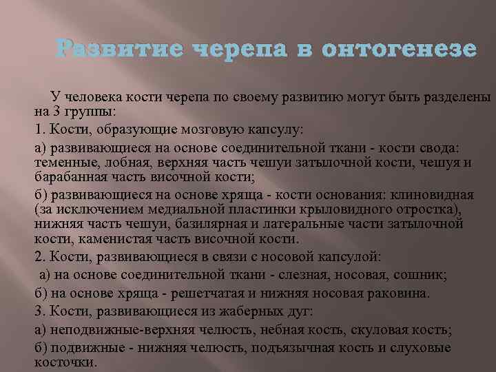 Развитие черепа в онтогенезе индивидуальные возрастные. Развитие черепа в онтогенезе. Развитие черепа человека в онтогенезе. Развитие костей черепа в онтогенезе. Стадии развития черепа в онтогенезе.