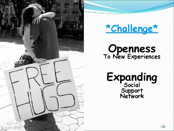 *Challenge* Openness To New Experiences Expanding Social Support Network 105 