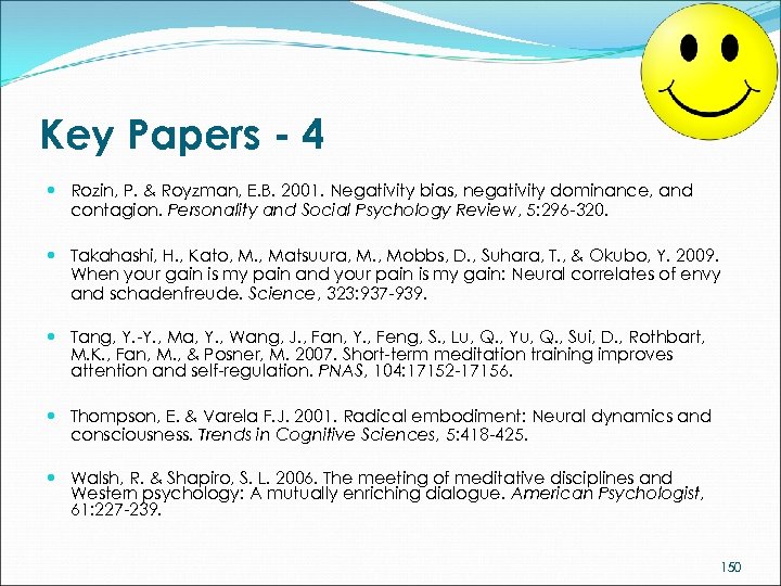 Key Papers - 4 Rozin, P. & Royzman, E. B. 2001. Negativity bias, negativity