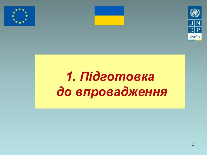 1. Підготовка до впровадження 4 