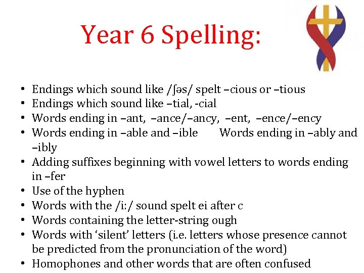 Year 6 Spelling: • • • Endings which sound like /ʃəs/ spelt –cious or