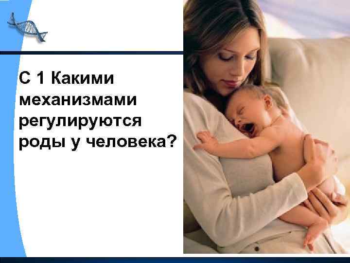 С 1 Какими механизмами регулируются роды у человека? 