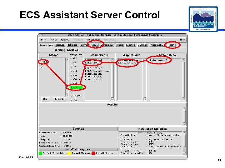 ECS Assistant Server Control Rev 11/2/98 16 