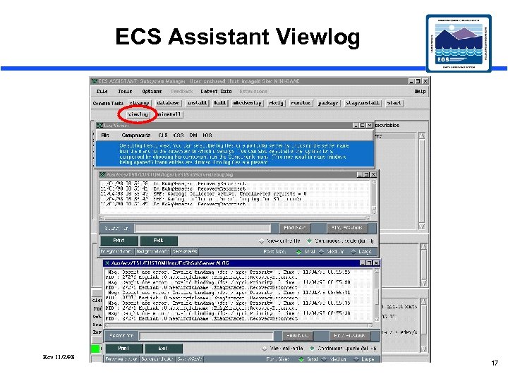 ECS Assistant Viewlog Rev 11/2/98 17 
