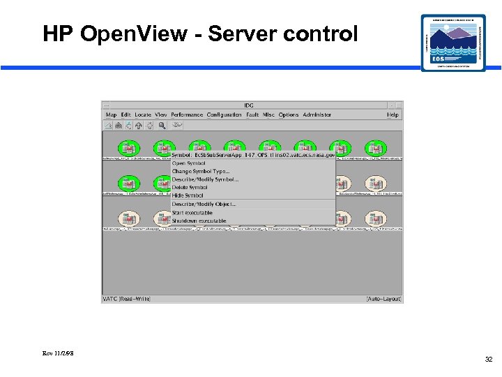 HP Open. View - Server control Rev 11/2/98 32 