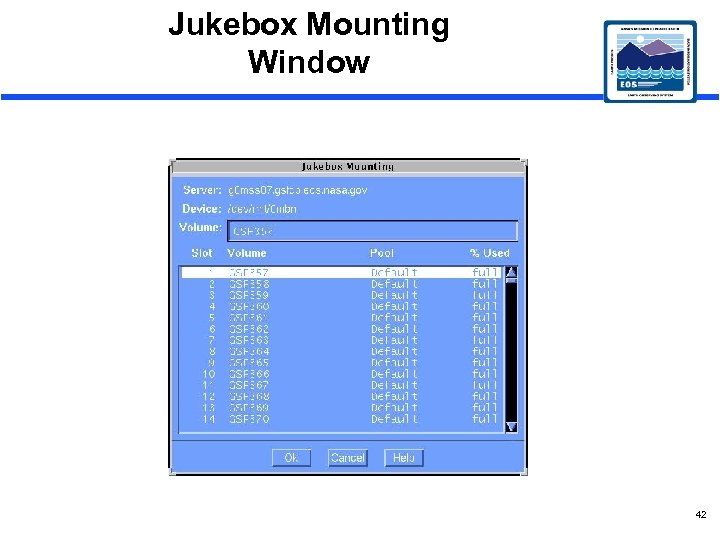 Jukebox Mounting Window 42 