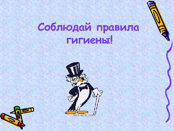 Соблюдай правила гигиены! 