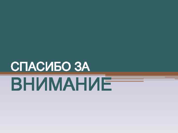 СПАСИБО ЗА ВНИМАНИЕ 