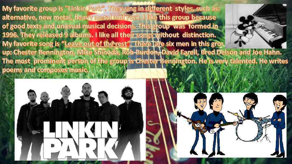 My favorite group is 