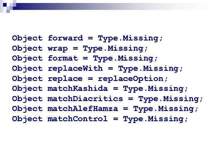 Object Object Object forward = Type. Missing; wrap = Type. Missing; format = Type.