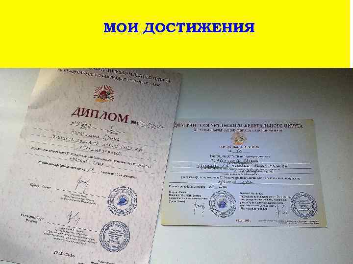 МОИ ДОСТИЖЕНИЯ 