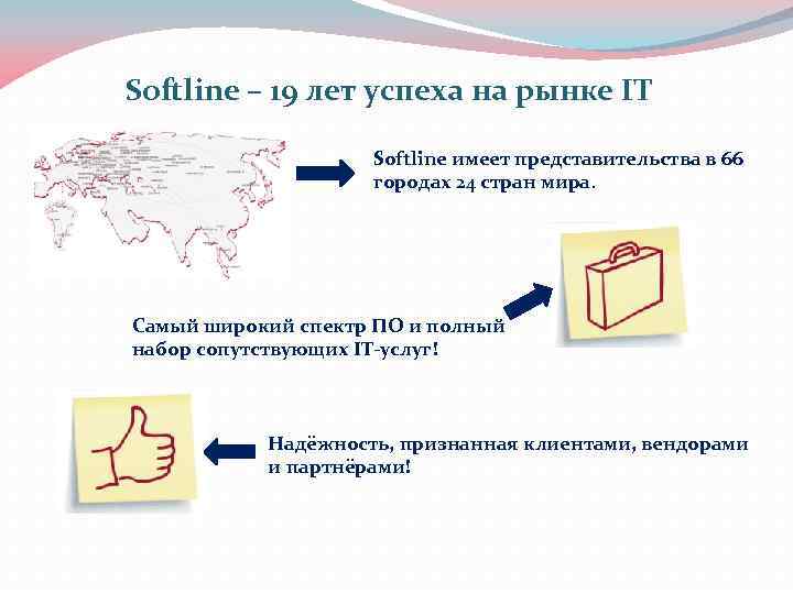 Softline – 19 лет успеха на рынке IT Softline имеет представительства в 66 городах