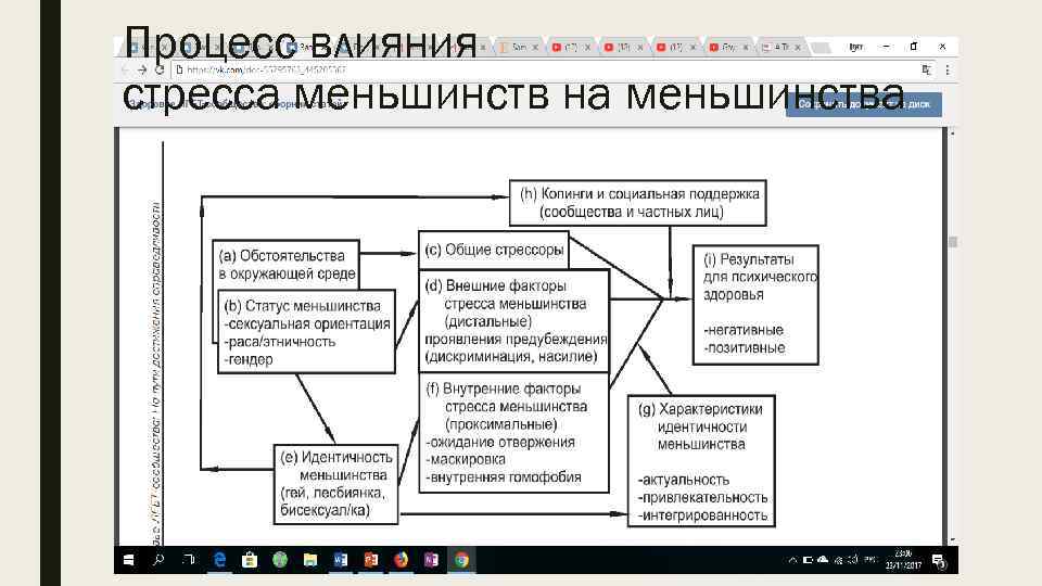 Процесс влияния стресса меньшинств на меньшинства 