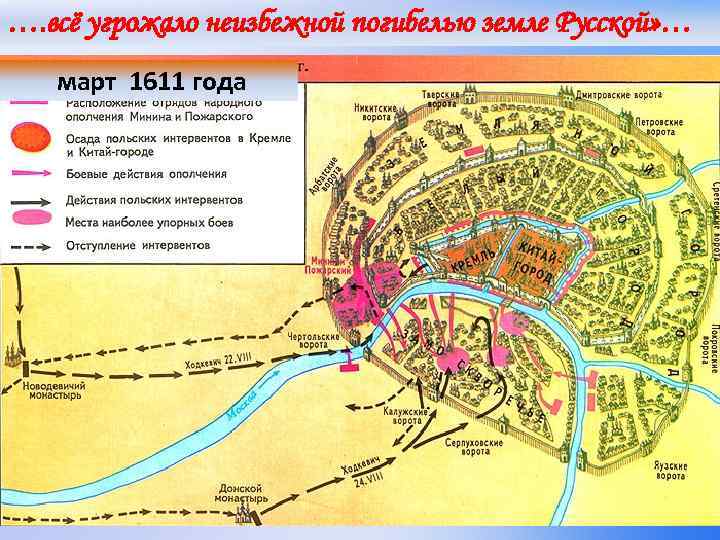 …. всё угрожало неизбежной погибелью земле Русской» … март 1611 года 