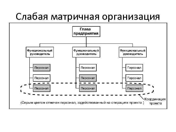 Слабая матричная структура проекта