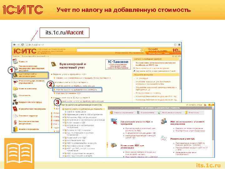 Учет по налогу на добавленную стоимость its. 1 c. ru/#accnt 1 2 3 