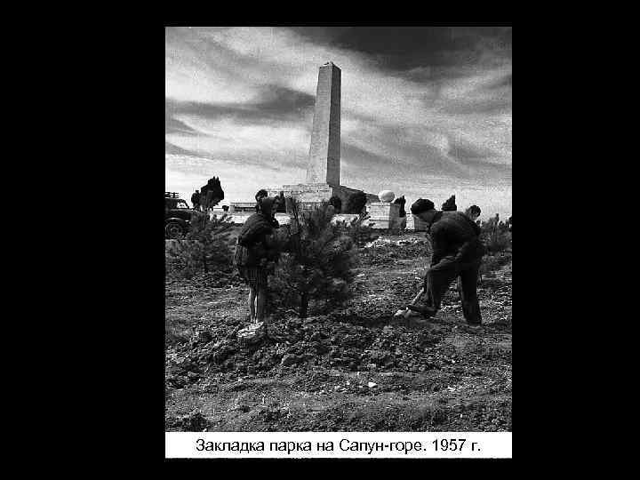 Закладка парка на Сапун-горе. 1957 г. 