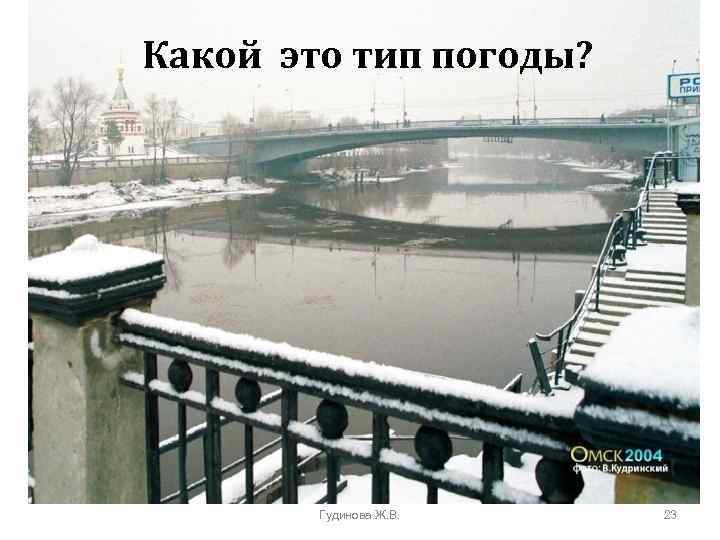 Какой это тип погоды? Гудинова Ж. В. 23 