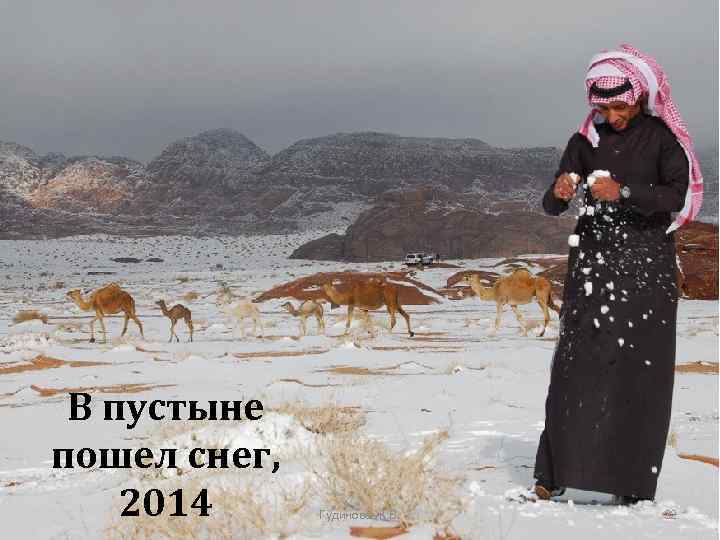 В пустыне пошел снег, 2014 Гудинова Ж. В. 32 