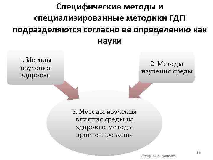 Специфические методы и специализированные методики ГДП подразделяются согласно ее определению как науки 1. Методы