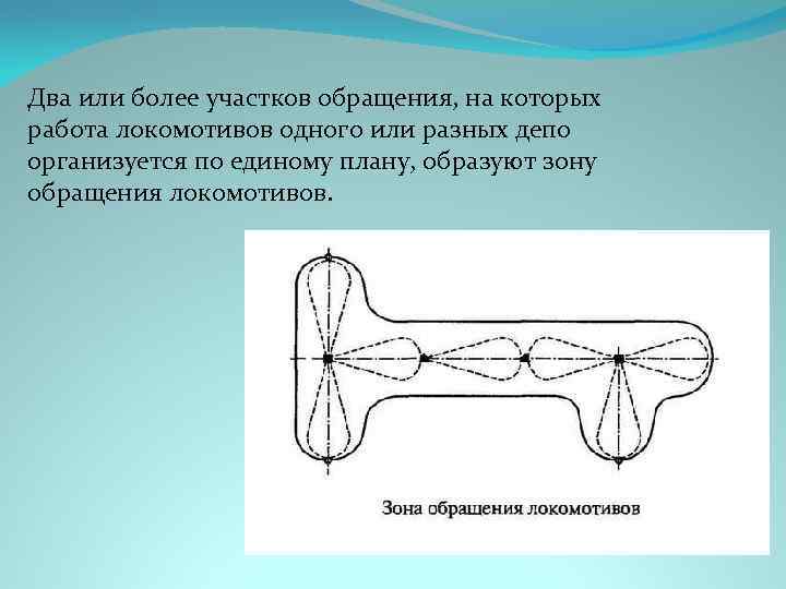 Два или более участков обращения, на которых работа локомотивов одного или разных депо организуется