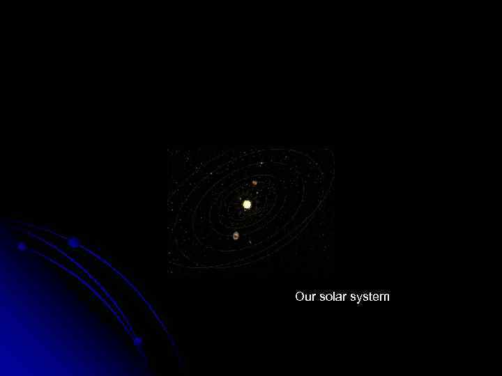 Our solar system 