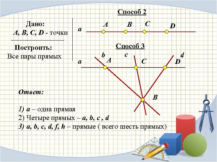 Прямой ответ. Начальные геометрические сведения 1 точки прямые отрезки лучи. Выписать все пары прямых. Построй Луч АС. Прямые ответы.