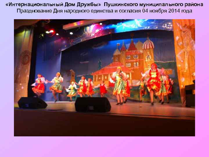  «Интернациональный Дом Дружбы» Пушкинского муниципального района Празднование Дня народного единства и согласия 04