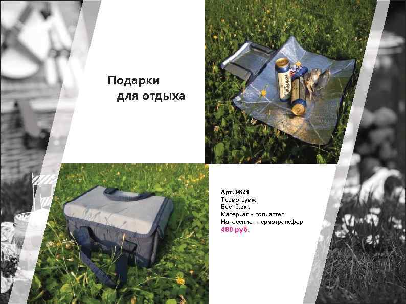 Арт. 9621 Термо-сумка Вес- 0, 5 кг, Материал - полиэстер Нанесение - термотрансфер 480