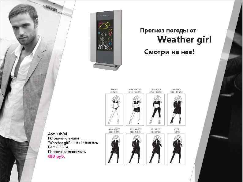 Арт. 14504 Погодная станция “Weather girl” 11, 5 х17, 5 х5, 5 см Вес: